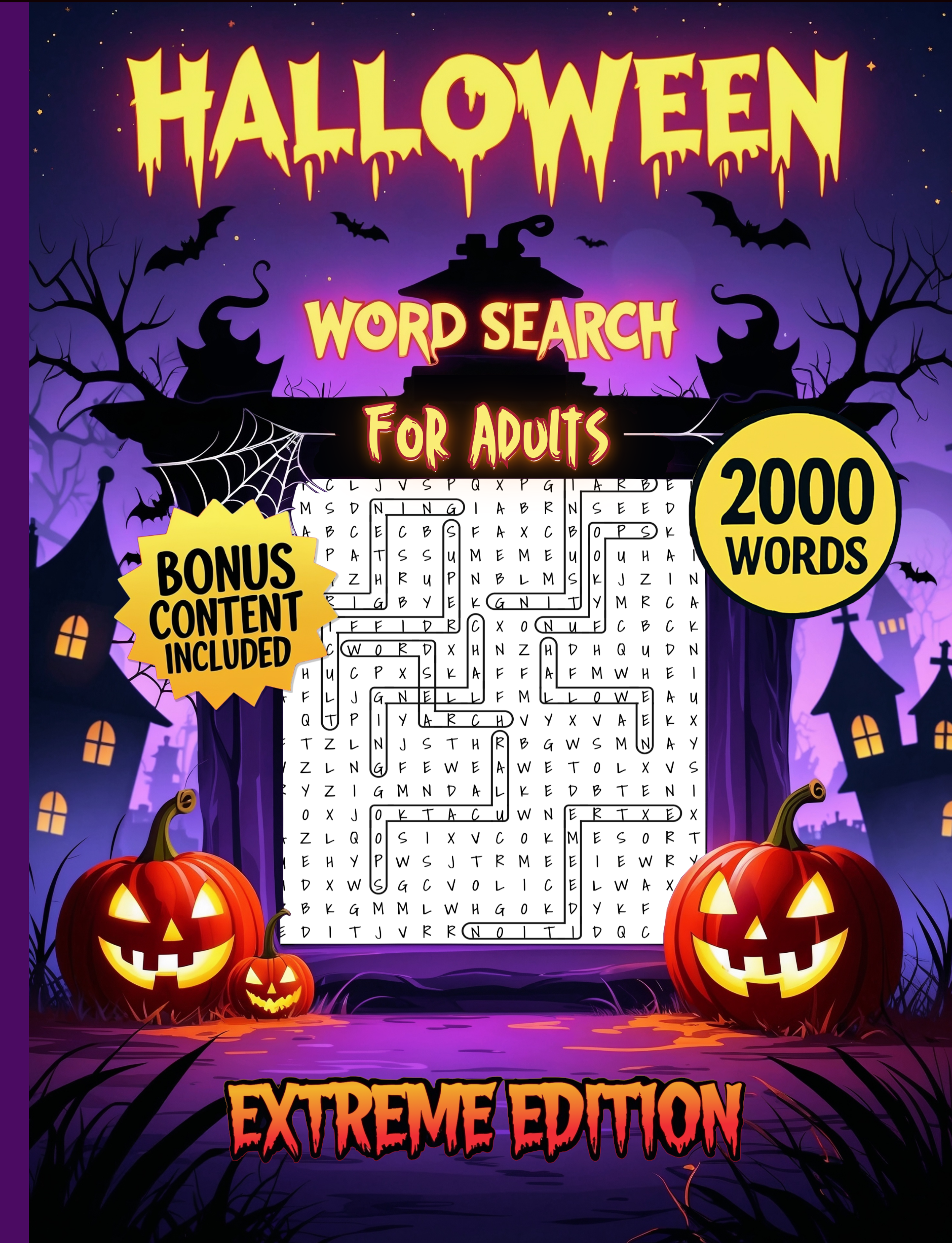 Halloween Word Search for Adults : Extreme